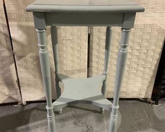 Classic Blue Distressed Plant Stand