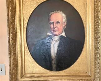 Oil on canvas Gov. Francis Thomas...26th Governor of Maryland 1842-1845