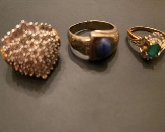 14 k gold rings