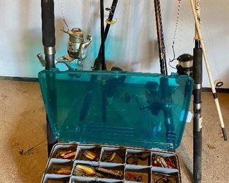 Fishing lures and poles