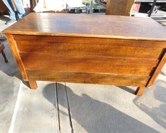 Large Wood Blanket Chest