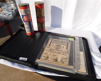 Tinker Toy Schematic Book w/ Tinker Toys