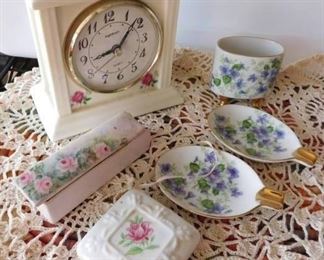 Rose Themed Glass Items