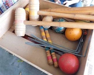 Antique Croquet Set