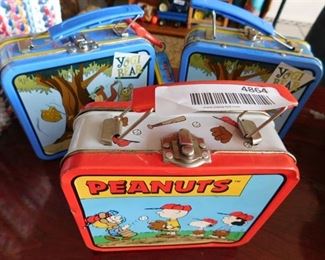 Mini Lunch Boxes, 2 Yogi Bear &  Peanuts