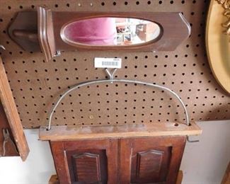 Vintage Unique Wood & Metal Wall Hanging