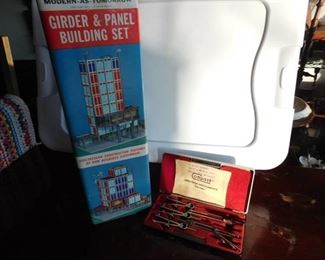 Modern as&nbsp;Tomorrow Girder & Panel Building Set #22 & Small Drafting Set