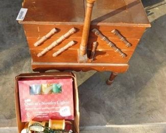 Antique Sewing Storage Cabinet