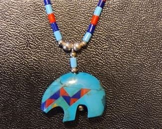 Gorgeous Sterling Turquoise necklace 