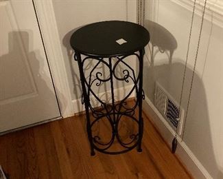Heavy iron side table