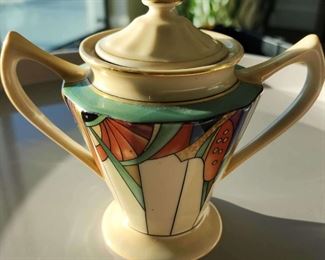 Antique Royal Rochester Fraunfelter Modernistic Sugar Bowl