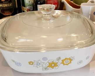 Corning Ware Flora Design L Casserole with Lid