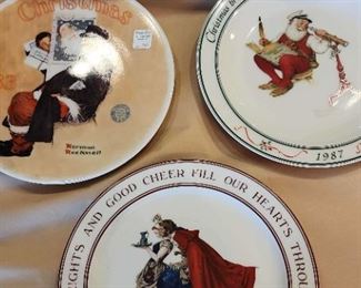 Norman Rockwell Holiday Plates