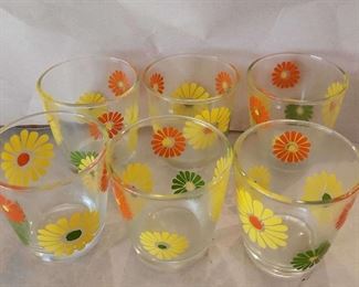 Vintage MCM Retro Drinking Glasses