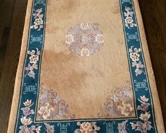 Chinese rug with pad
