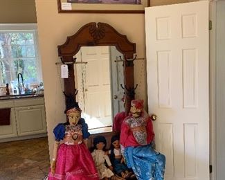 Indonesian marionettes and native dolls
