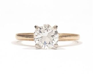 Lot 102  |  1.19CT ROUND BRILLIANT CUT DIAMOND  |  7.1 x 7.2 x 4.0mm, approx. F-H color, vvs2; size 6-1/2, total weight 2.4g