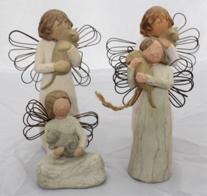 1 - 4 pc. Lot Willow Tree Figures

