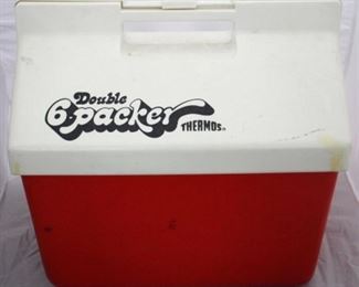 79 - Thermos Double 6 Packer Cooler 14" x 11" x 15"
