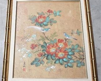 84 - Framed oriental print 24" x 20"
