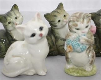 100 - 5 Beswick Pottery Cat Figures Assorted Sizes
