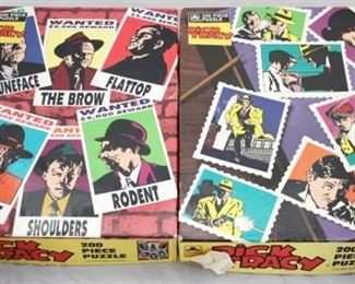 116 - Lot of 2 Vintage Dick Tracy Puzzles in Boxes
