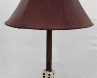 117 - "Dice" Lamp 23" Tall
