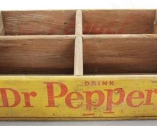 121 - Dr. Pepper Wood Crate 18 1/2" x 12" x 4"
