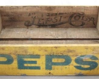 123 - Pepsi Wood Crate 18 1/2" x 12" x 4"
