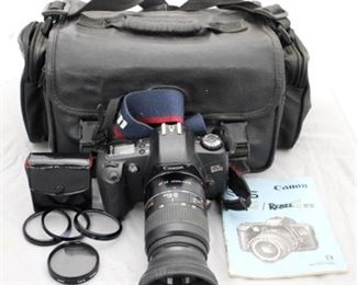 126 - Canon BOS Rebel G 35mm Camera w/Bag
