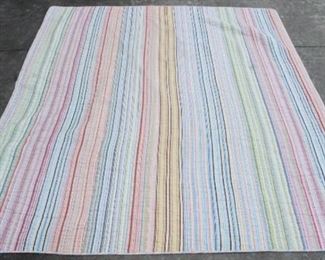 136 - Vintage hand stitched quilt 65" x 80"
