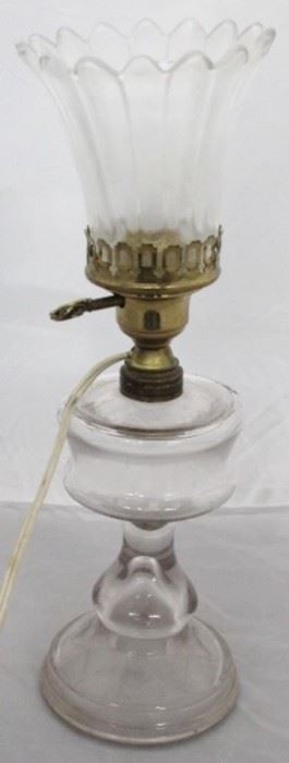 140 - Electrified Oil Lamp 15" tall

