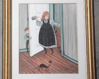 158 - P. Buckley Moss Print - Signed 9 1/2" x 11 1/2"
