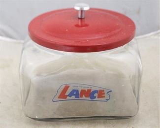 351 - Lance Glass Store Jar 8.5 x 8 x 8.5
