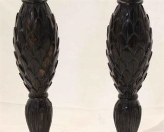 371 - Pair of candle holders 17"
