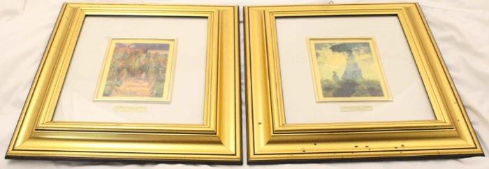 372 - Pair of frames, after Claude Monet 7 x 8
