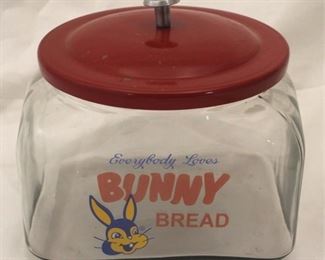 406x - Bunny Bread Store Jar 8 1/2 x 9 x 8 1/2
