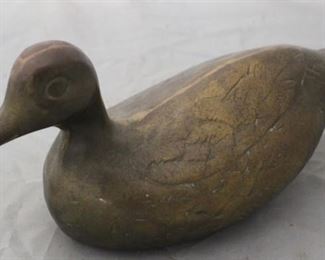 627 - Brass Duck Figure - 9" Long

