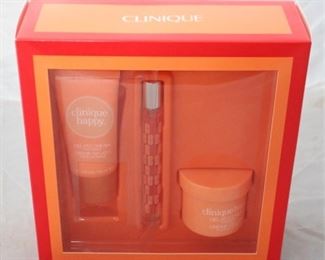 628 - Clinique "Happy" 3pc Box Gift Set - new
