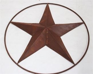 636 - Metal Texas Star Decoration - 38" round
