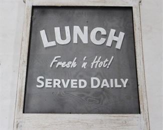 642 - Wood "lunch" Sign - 21 x 24
