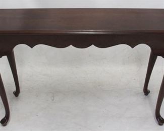 678 - Mahogany Queen Anne Console Table 52 x 16 x 30.5
