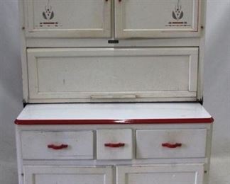 699 - Vintage Sellers Painted Kitchen Cabinet 70 x 39.5 x 21.5
