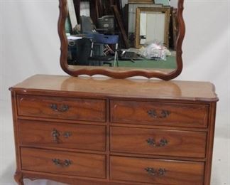704 - Vintage French Dresser w/ Mirror 18 x 55 x 60
