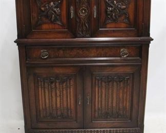 715 - Batesville highly carved vintage china cabinet 60 x 42 x 16
