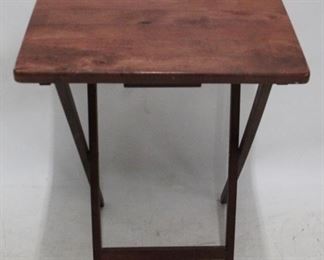 740 - Wood TV Tray Stand 26 x 14 x 19
