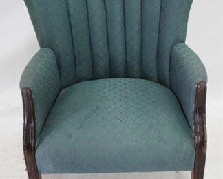 756 - Vintage Channel Back Arm Chair 35 x 27 x 27
