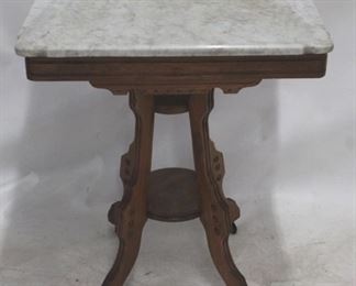 764 - Marble Top Victorian Parlor Table 30 x 26 x 17
