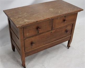 771 - 3-Drawer oak chest 26 x 37 x 18
