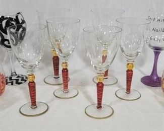 890 - Pier One Import Wine Glasses & More 12pcs 9" & 8.25" - for the pier one glasses
